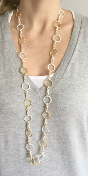Long necklaces with handmade chain -click to view