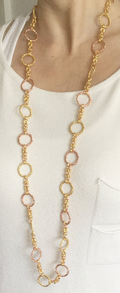 Long necklaces with handmade chain -click to view