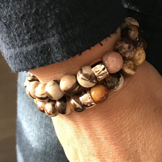 Zebra jasper bracelets