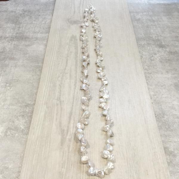 Freshwater cultured Keshi pearl necklace