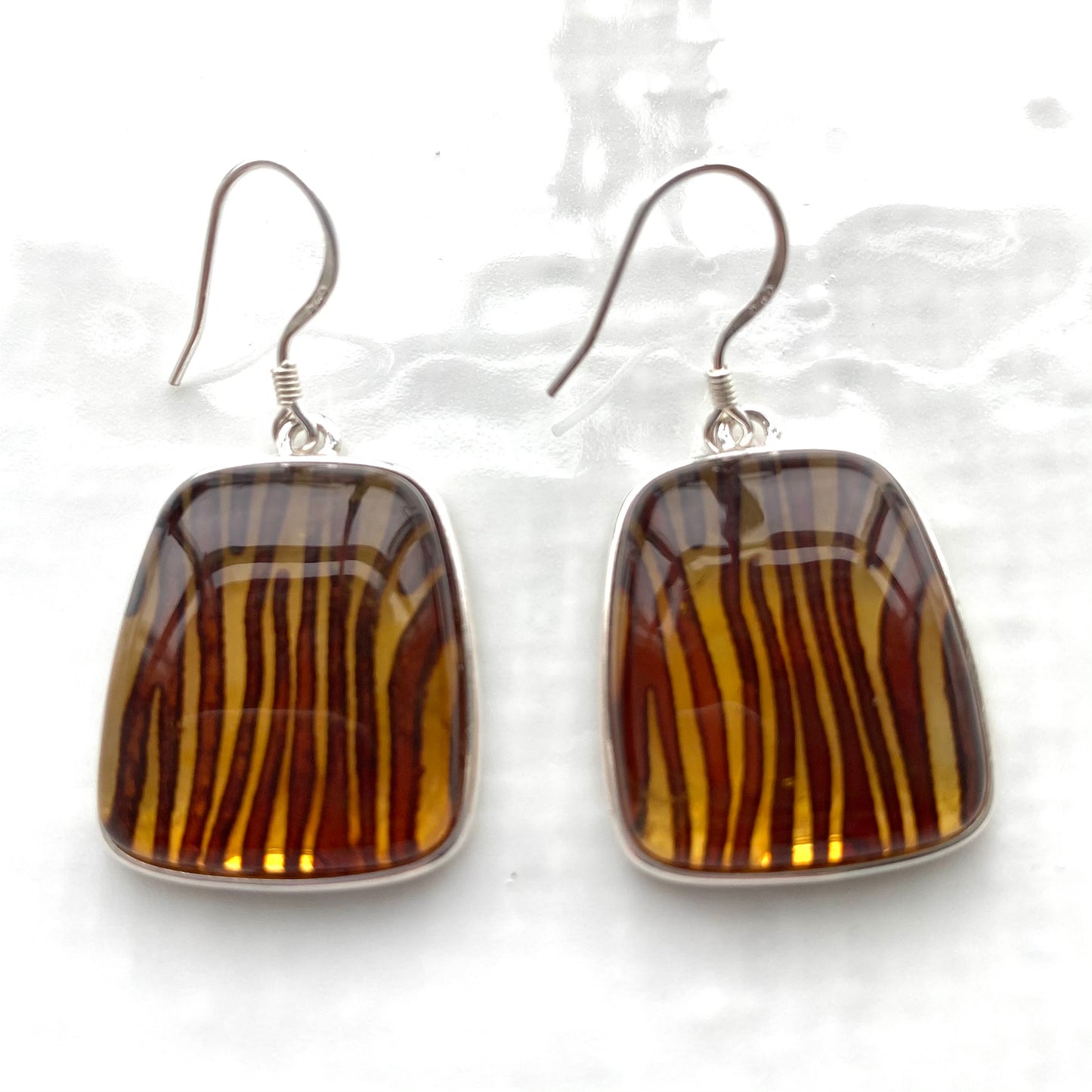 Tiger stripe Baltic amber collection