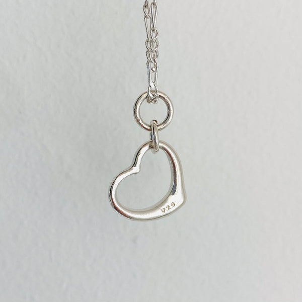 Sideways heart necklace