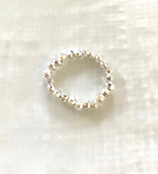 Sterling silver stackable stretch ring
