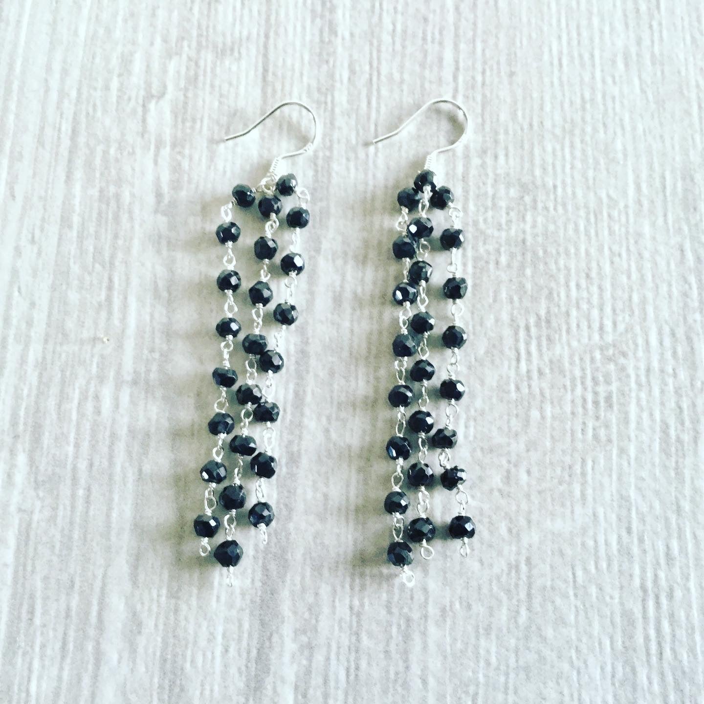 Gemstone chandelier earrings