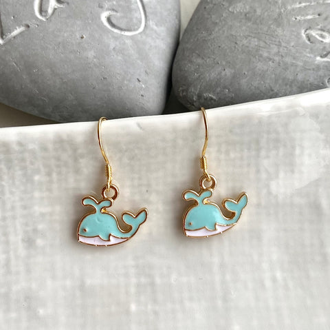 🐳Baby whale earrings🐳