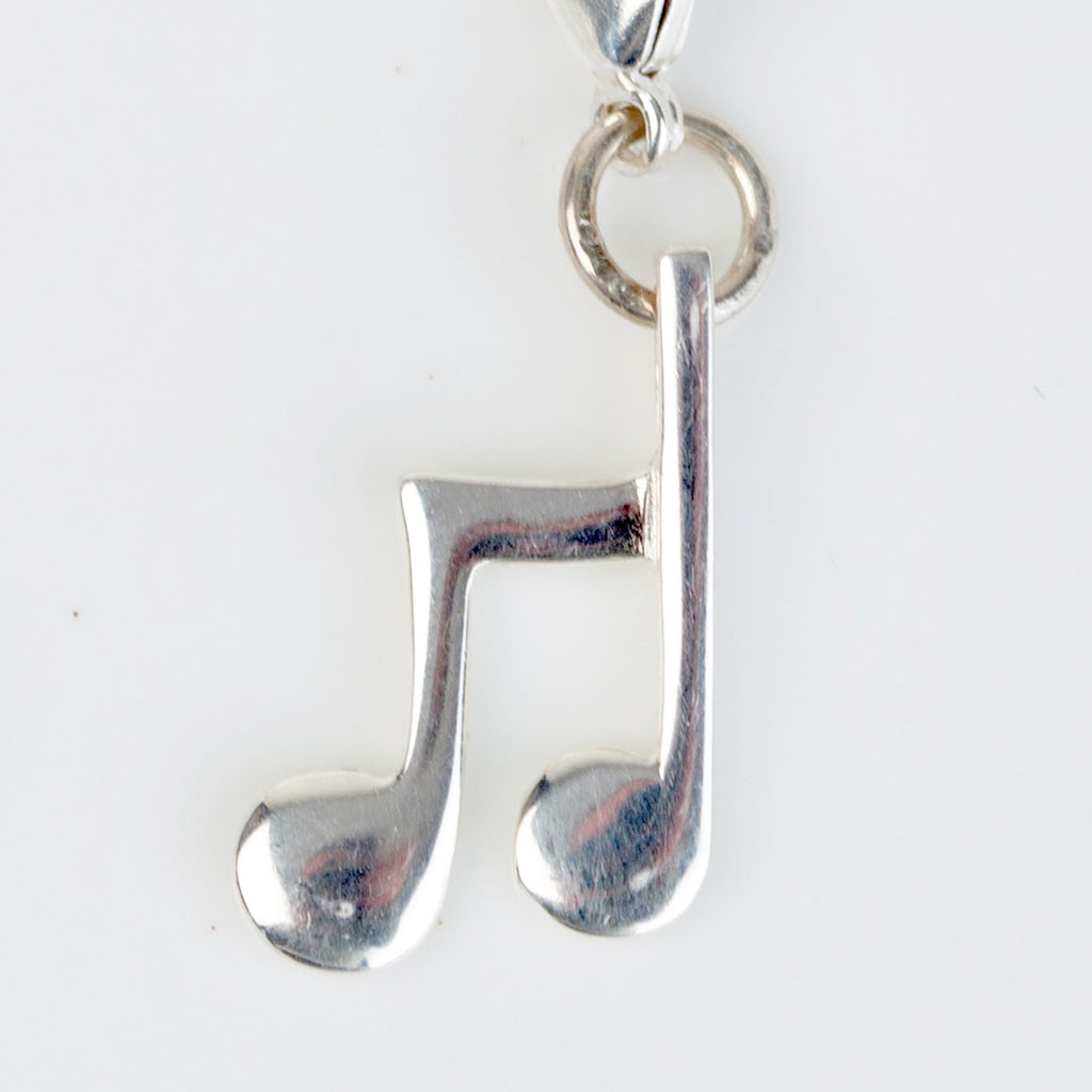 Music notes necklace