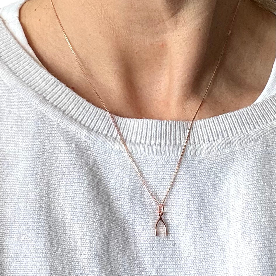 Mini Wishbone pendant