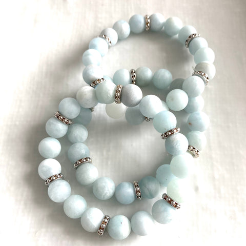 Matt Aquamarine bracelet