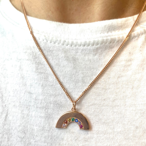 Large rainbow pendant