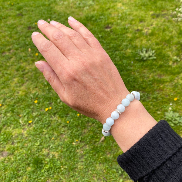 Matt Aquamarine bracelet