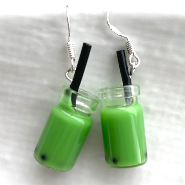 Handmade by Coco- Bubble Tea earrings (use drop down box to select colour)