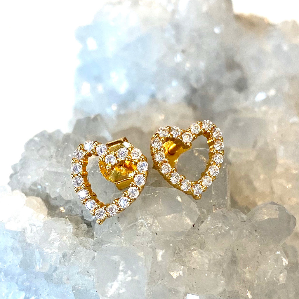 Gold Heart earrings