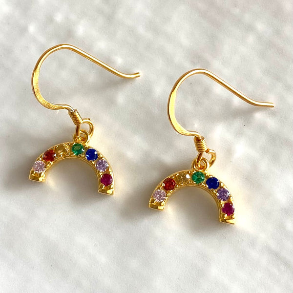 Mini rainbow earrings