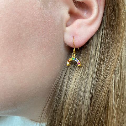 Mini rainbow earrings