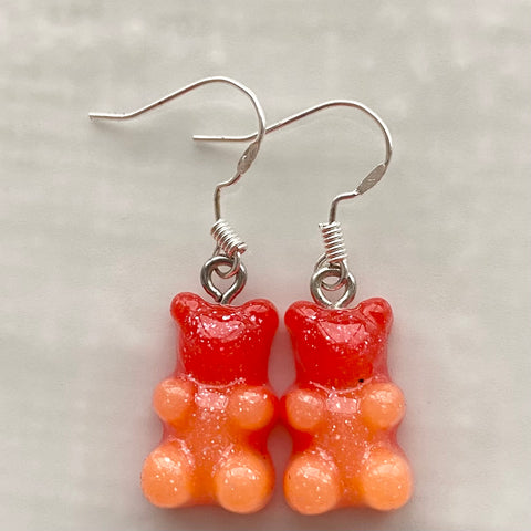 Handmade by Coco- Gummy bear earrings (use drop down box to select colour)