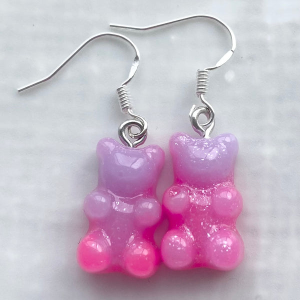 Handmade by Coco- Gummy bear earrings (use drop down box to select colour)