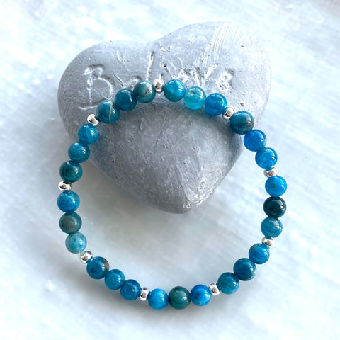 Neon apatite bracelet