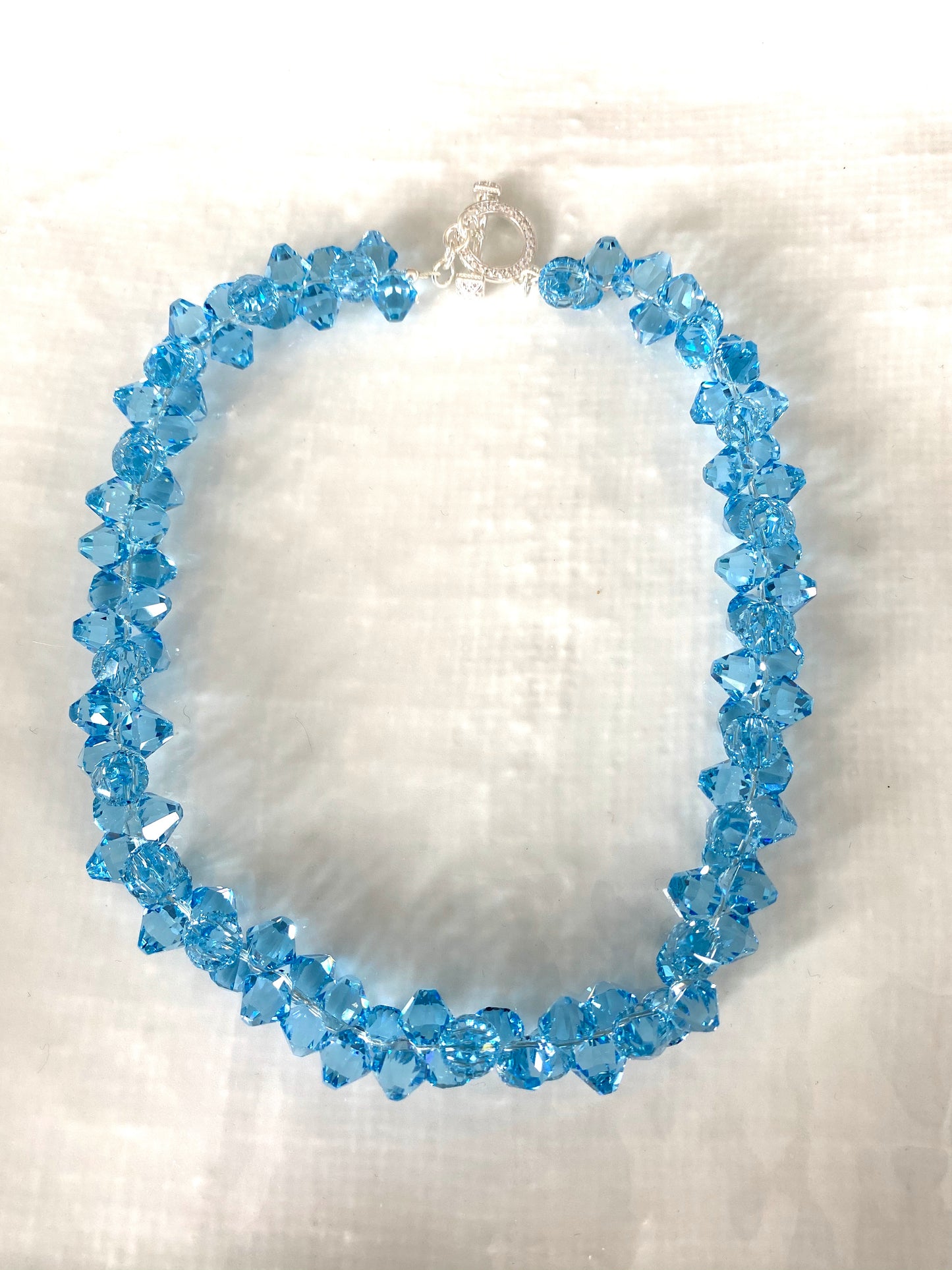 Swarovski crystal icicle necklace