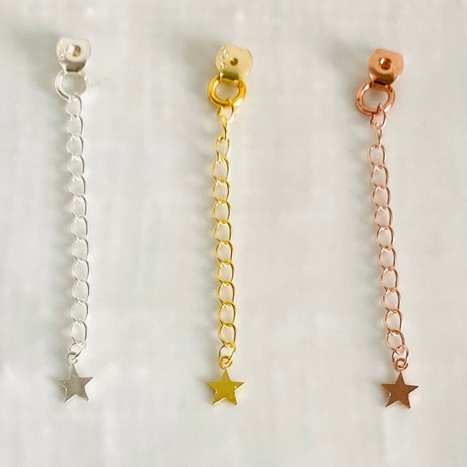 Earring back chains (sold individually) – Grace Coco Rocks