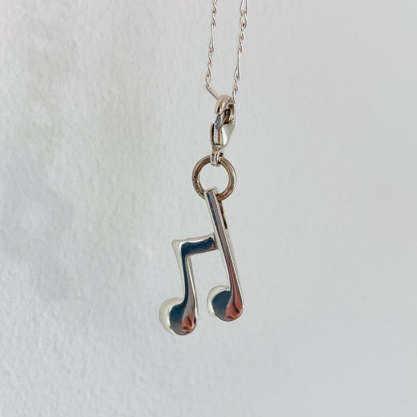 Music notes necklace