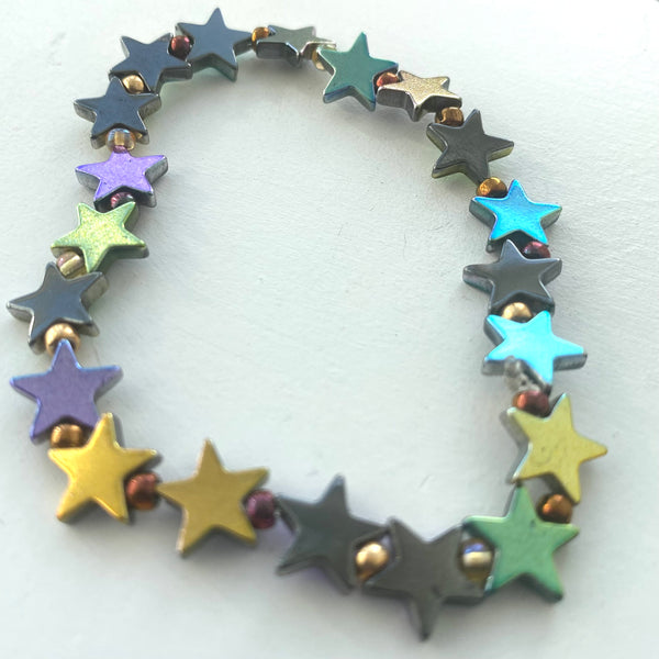 Hematite star bracelets